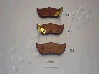 Brake Pad Set, disc brake 51-08-800