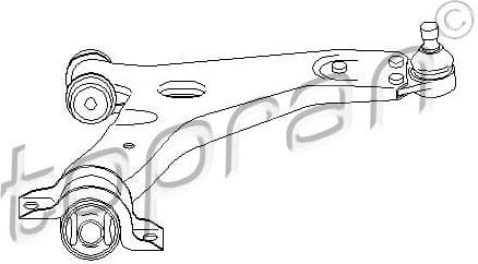 Control/Trailing Arm, wheel suspension 301 584