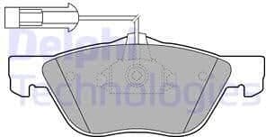 Brake Pad Set, disc brake LP1686