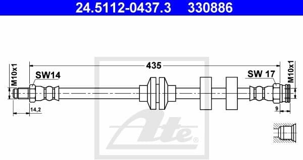 Brake Hose 24.5112-0437.3