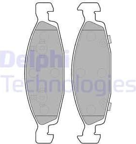 Brake Pad Set, disc brake LP1557