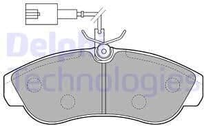 Brake Pad Set, disc brake LP1749