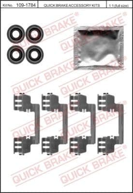 Brake pads accessory kit 109-1784