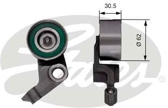 Tensioner Pulley, timing belt PowerGrip™ T41280