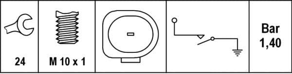 Oil Pressure Switch 6ZL 008 280-051 - image 2