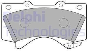 Brake Pad Set, disc brake LP2134