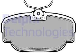 Brake Pad Set, disc brake LP914