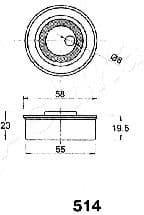 Tensioner, timing belt 45-05-514 - image 2