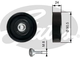 Deflection/Guide Pulley, V-ribbed belt DriveAlign™ T36251