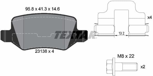 Brake Pad Set, disc brake Q+ 2313803