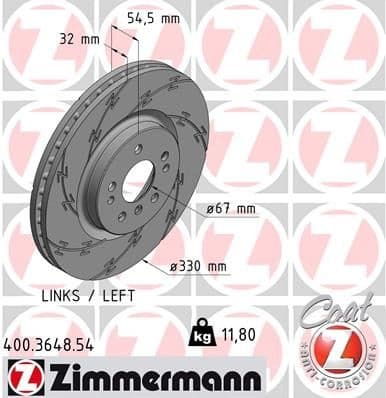 Brake Disc BLACK Z 400.3648.54
