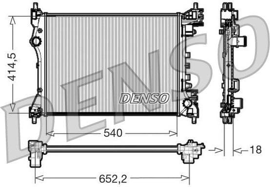 Radiator, engine cooling DRM01005