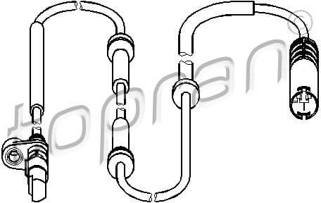 Sensor, wheel speed 500 985