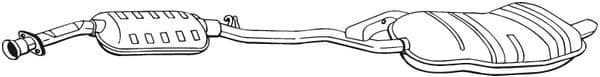 Rear Muffler 286-181