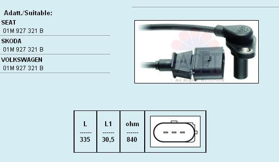 Sensor crankshaft position 9.0220