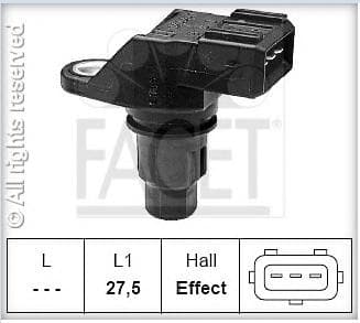 Sensor, camshaft position Made in Italy - OE Equivalent 9.0349