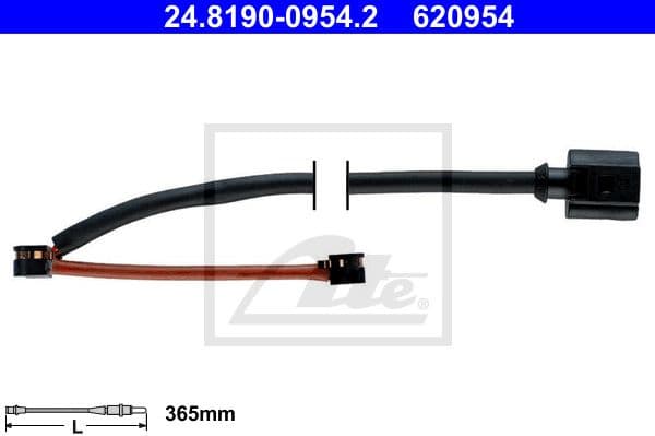 Warning Contact, brake pad wear 24.8190-0954.2