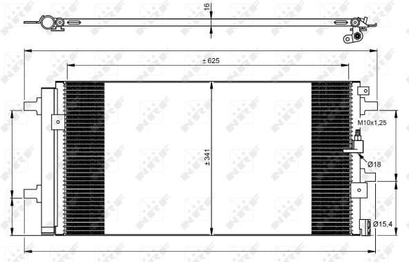 Condenser, air conditioning EASY FIT 350060