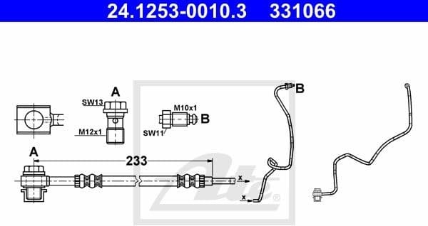 Brake Hose 24.1253-0010.3