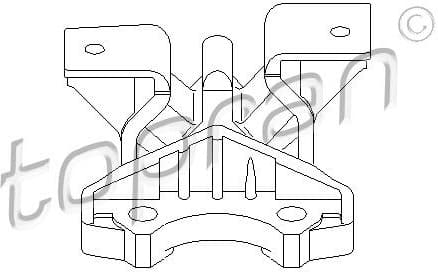 Mounting, engine 206 156