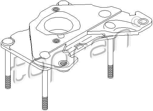 Flange, carburettor 100 582