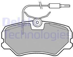Brake Pad Set, disc brake LP564