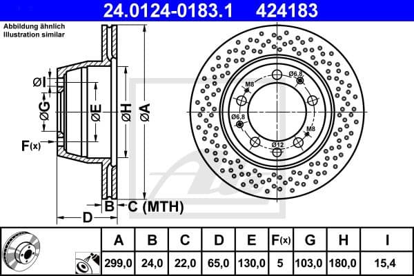 Brake Disc 24.0124-0183.1