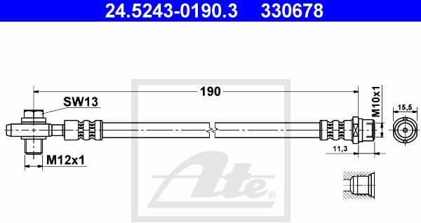 Brake Hose 24.5243-0190.3