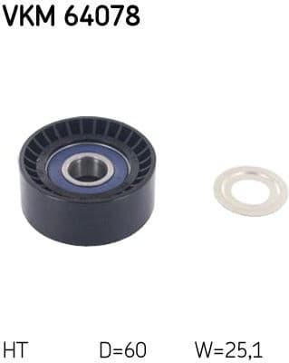 Belt Tensioner, V-ribbed belt VKM 64078