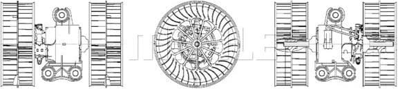 Interior Blower BEHR *** PREMIUM LINE *** AB 39 000P - image 2