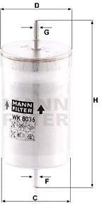 Fuel Filter WK 8036