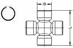 Joint, propshaft U 528 - image 2