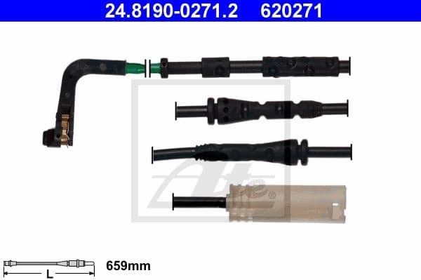 Warning Contact, brake pad wear 24.8190-0271.2