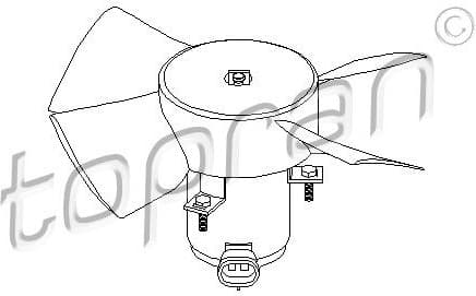 Fan, engine cooling 202 362