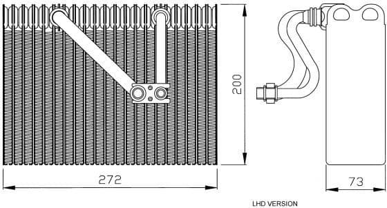 Evaporator, air conditioning 36088