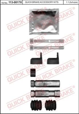 Guide Sleeve Kit, brake caliper 113-0017X
