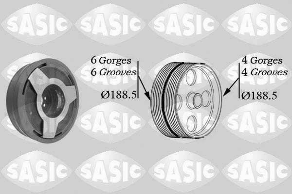 Belt Pulley, crankshaft 9001806