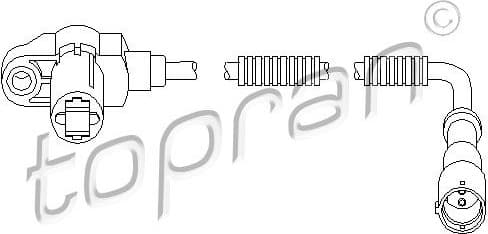 Sensor, wheel speed 207 448