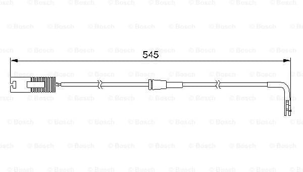 Warning Contact, brake pad wear 1 987 474 940