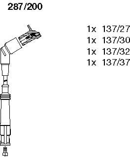 Ignition Cable Kit 287/200