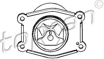 Mounting, engine 207 213