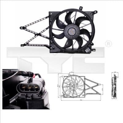 Fan, air conditioning condenser 825-0011