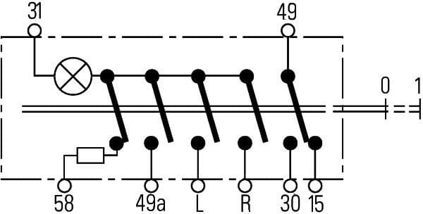 Hazard Warning Light Switch 6HH 003 631-021 - image 2