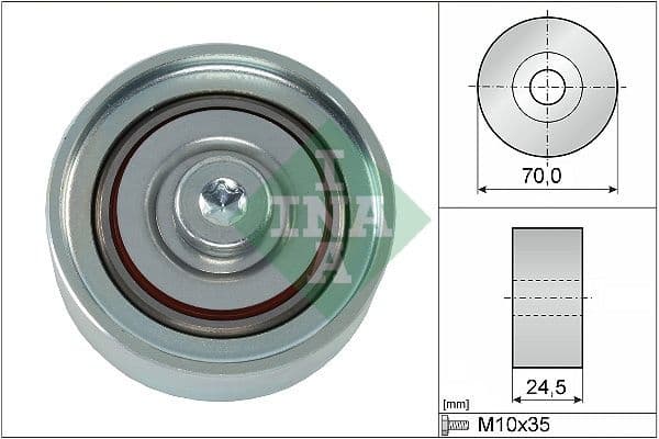 Deflection/Guide Pulley, V-ribbed belt 532058310