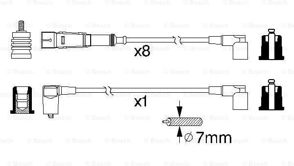 Ignition Cable Kit 0986356330 - image 5