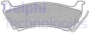 Brake Pad Set, disc brake LP1501