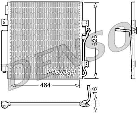 Condenser, air conditioning DCN06011
