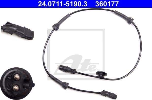 Sensor, wheel speed 24.0711-5190.3