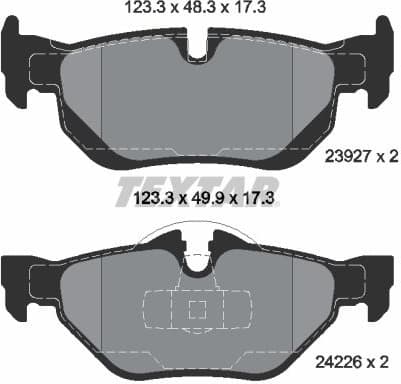 Brake Pad Set, disc brake Q+ 2392701
