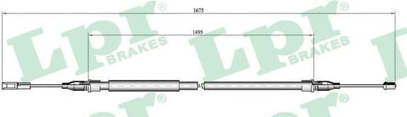 Cable Pull, parking brake C0059B